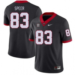 Men #83 Cole Speer Georgia Bulldogs College Football Jerseys Stitched-Black