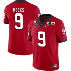 Men #9 Jackson Meeks Georgia Bulldogs 2022-23 CTP National Championship Football Jerseys