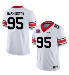 Men #95 Shone Washington Georgia Bulldogs College Football Jerseys Sale-40th Anniversary