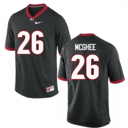 Men Georgia Bulldogs #26 Tyrique McGhee College Football Jerseys-Black