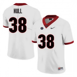 Men Georgia Bulldogs #38 Joseph Hull College Football Jerseys Sale-White