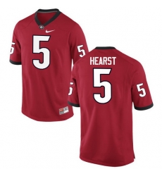 Men Georgia Bulldogs #5 Garrison Hearst College Football Jerseys-Red