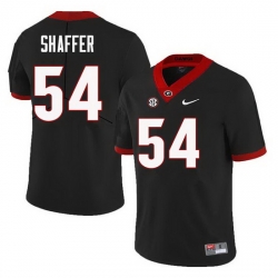 Men Georgia Bulldogs #54 Justin Shaffer College Football Jerseys Sale-Black