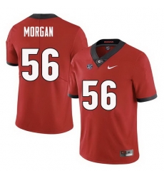 Men Georgia Bulldogs #56 Oren Morgan College Football Jerseys Sale-Red