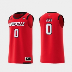 Men Louisville Cardinals Akoy Agau Red Replica College Basketball Jersey