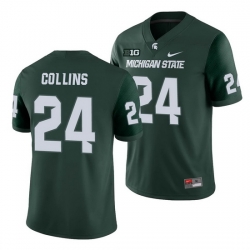 Michigan State Spartans Elijah Collins Green College Football Michigan State Spartans Jersey