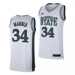 Michigan State Spartans Julius Marble White Retro Limited Men'S Jersey