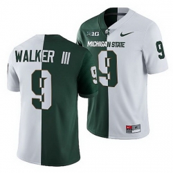 Michigan State Spartans Kenneth Walker Iii Michigan State Spartans Split Edition 2021 22 Jersey