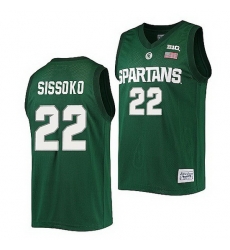 Michigan State Spartans Mady Sissoko Green Alumni Commemorative Classic Jersey