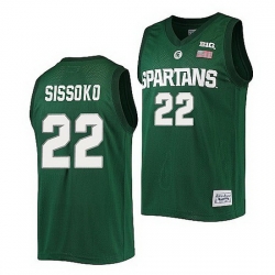 Michigan State Spartans Mady Sissoko Green Alumni Commemorative Classic Jersey