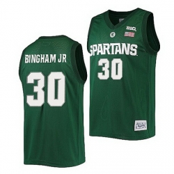 Michigan State Spartans Marcus Bingham Jr. Green Alumni Commemorative Classic Jersey