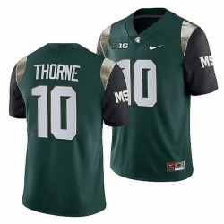 Michigan State Spartans Payton Thorne Green College Football Men Jersey