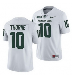 Michigan State Spartans Payton Thorne White College Football Men Jersey