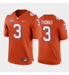 Clemson Tigers Xavier Thomas Orange Home Men'S Jersey