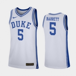 Duke Blue Devils Rj Barrett White Replica Men'S Jersey