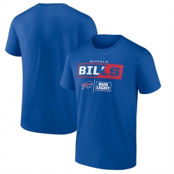 Men Buffalo Bills Blue X Bud Light T Shirt