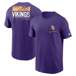 Men Minnesota Vikings Purple Team Incline T Shirt