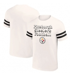 Men Pittsburgh Steelers Cream X Darius Rucker Collection Vintage T Shirt