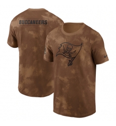 Men Tampa Bay Buccaneers 2023 Brown Salute To Service Sideline T Shirt