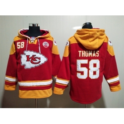 Kansas City Chiefs Sitched Pullover Hoodie #58 Derrick Thomas