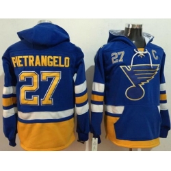 Blues #27 Alex Pietrangelo Light Blue Name  26 Number Pullover NHL Hoodie