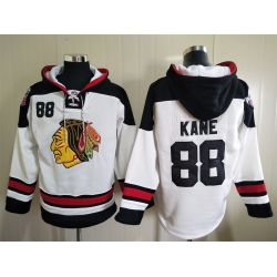 Men Chicago Blackhawks Patrick Kane 88 White Stitched NHL Hoodie　ＩＩ