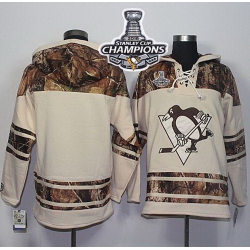 Men Pittsburgh Penguins Blank Cream Camo 2016 Stanley Cup Final Patch Stitched NHL Jersey