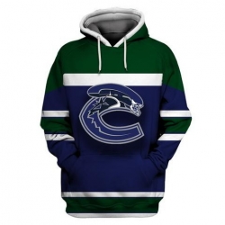 Men Vancouver Canucks Blue All Stitched Hooded Sweatshirt