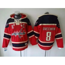 Men Washington Capitals 8 Alex Ovechkin Stitched Hoody