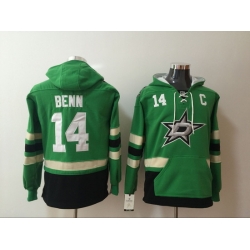 Men's Dallas Stars #14 Jamie Benn Stitched Hoody