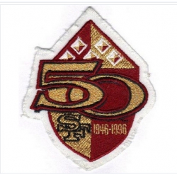 Stitched 1996 San Francisco 49ers 50th Anniversary Season Jersey Patch