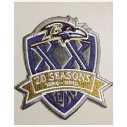 Stitched Baltimore Ravens 1996-2015 20th Seasons Jersey Patch