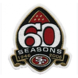 Stitched San Francisco 49ers 60th Season Jersey Patch (2006)