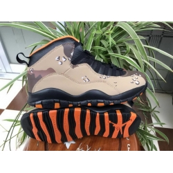 Men Air Jordan 10 Retro Men Shoes Grey Yellow camouflage