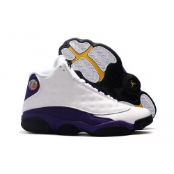 Air Jordan 13 Retro Men Shoes White Purple