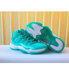 Women Air Jordan 11 Retro 2018 Cyan Shoes