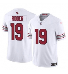 Men Arizona Cardinals 19 Desmond Ridder White 2023 F U S E  Vapor Untouchable Limited Stitched Football Jersey