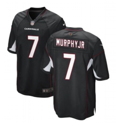 Men Arizona Cardinals 7 Byron Murphy Jr  Black Stitched Game Jersey