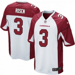 Men Nike Arizona Cardinals 3 Josh Rosen Game White NFL Jersey