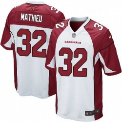 Men Nike Arizona Cardinals 32 Tyrann Mathieu Game White NFL Jersey