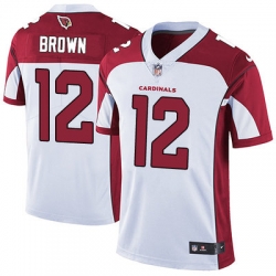 Nike Cardinals #12 John Brown White Mens Stitched NFL Vapor Untouchable Limited Jersey