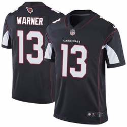 Nike Cardinals #13 Kurt Warner Black Alternate Mens Stitched NFL Vapor Untouchable Limited Jersey