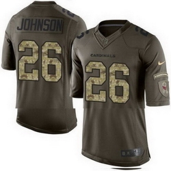 Nike Cardinals #26 Rashad Johnson Green Mens Stitched NFL Limited Salute to Service Jersey