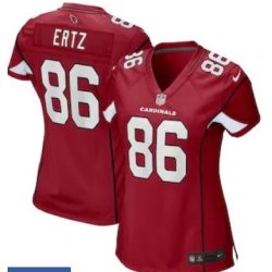 Women Arizona Cardinals 86 Zach Ertz Red Vapor Limited Jersey