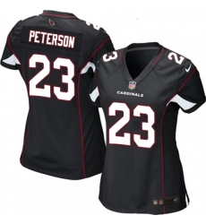 Womens Nike Arizona Cardinals 23 Adrian Peterson Game Black Alternate NFL Jersey