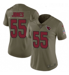 Womens Nike Arizona Cardinals 55 Chandler Jones Limited Olive 2017 Salute to Service NFL Jersey