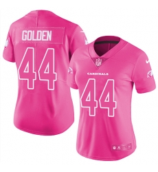 Womens Nike Cardinals #44 Markus Golden Pink  Stitched NFL Limited Rush Fashion Jersey