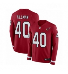 Youth Nike Arizona Cardinals 40 Pat Tillman Limited Red Therma Long Sleeve NFL Jersey