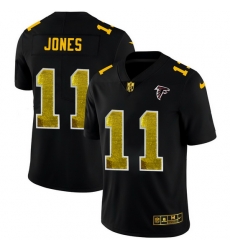 Atlanta Falcons 11 Julio Jones Men Black Nike Golden Sequin Vapor Limited NFL Jersey