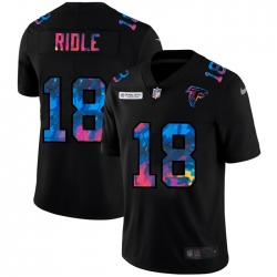 Atlanta Falcons 18 Calvin Ridley Men Nike Multi Color Black 2020 NFL Crucial Catch Vapor Untouchable Limited Jersey